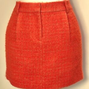 J.Crew Atomic Tweed Mini in Neon Orange Mohair